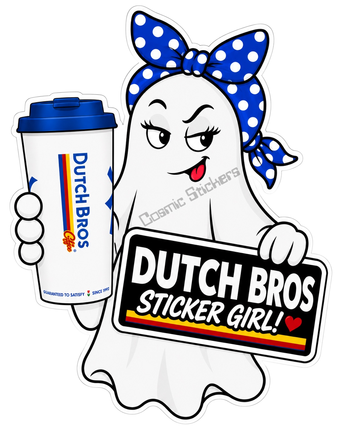 Fan-Made Boo Crew – Paranormal Pick-Me-Up | Dutch Bros Inspired Vinyl Sticker