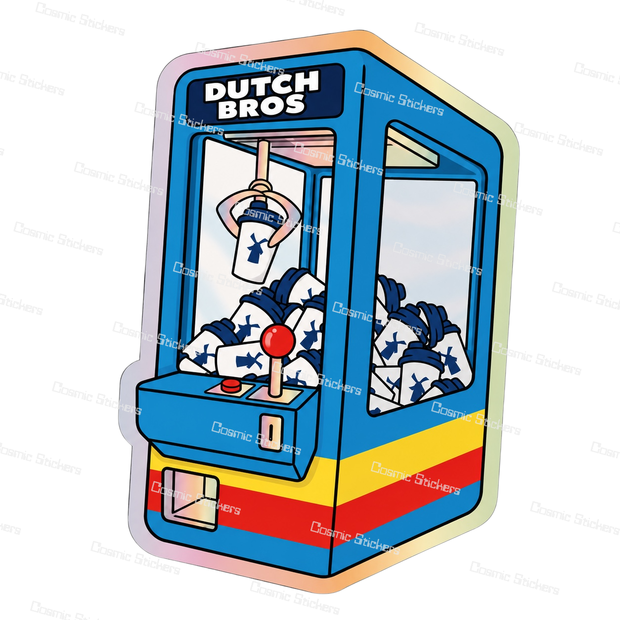 Dutch Bros Claw Machine | Dutch Bros Inspired Fan-Made Sticker