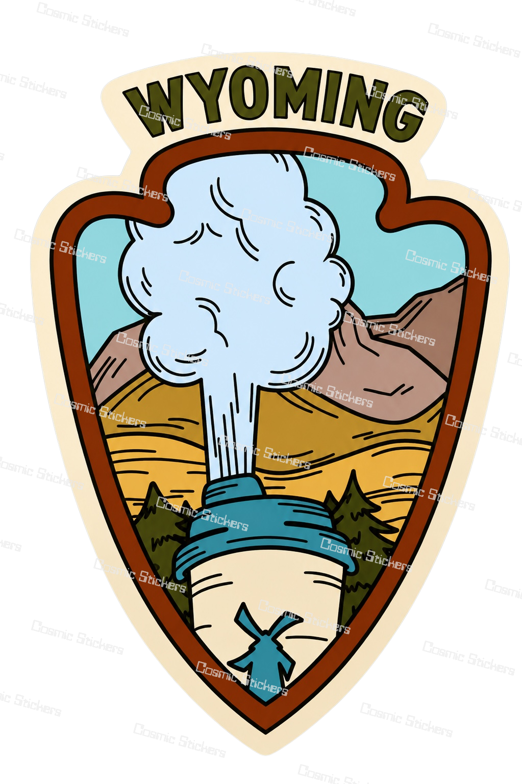 Dutch Bros Volcano | Dutch Bros Inspired Fan-Made Sticker