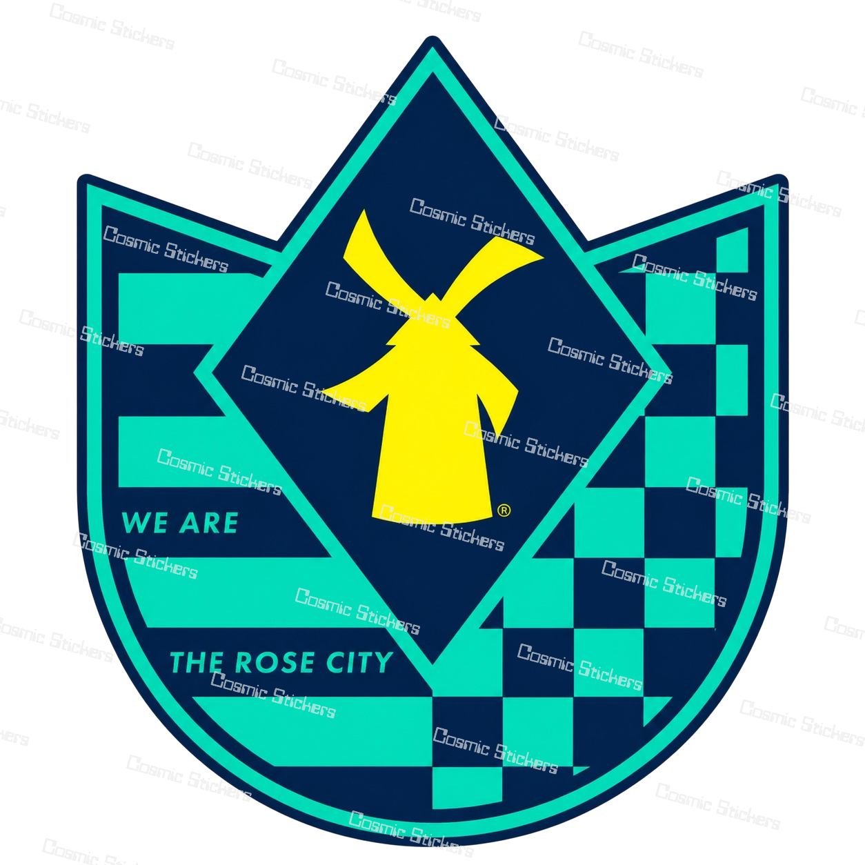 Rose City | Dutch Bros Inspired Fan-Made Sticker