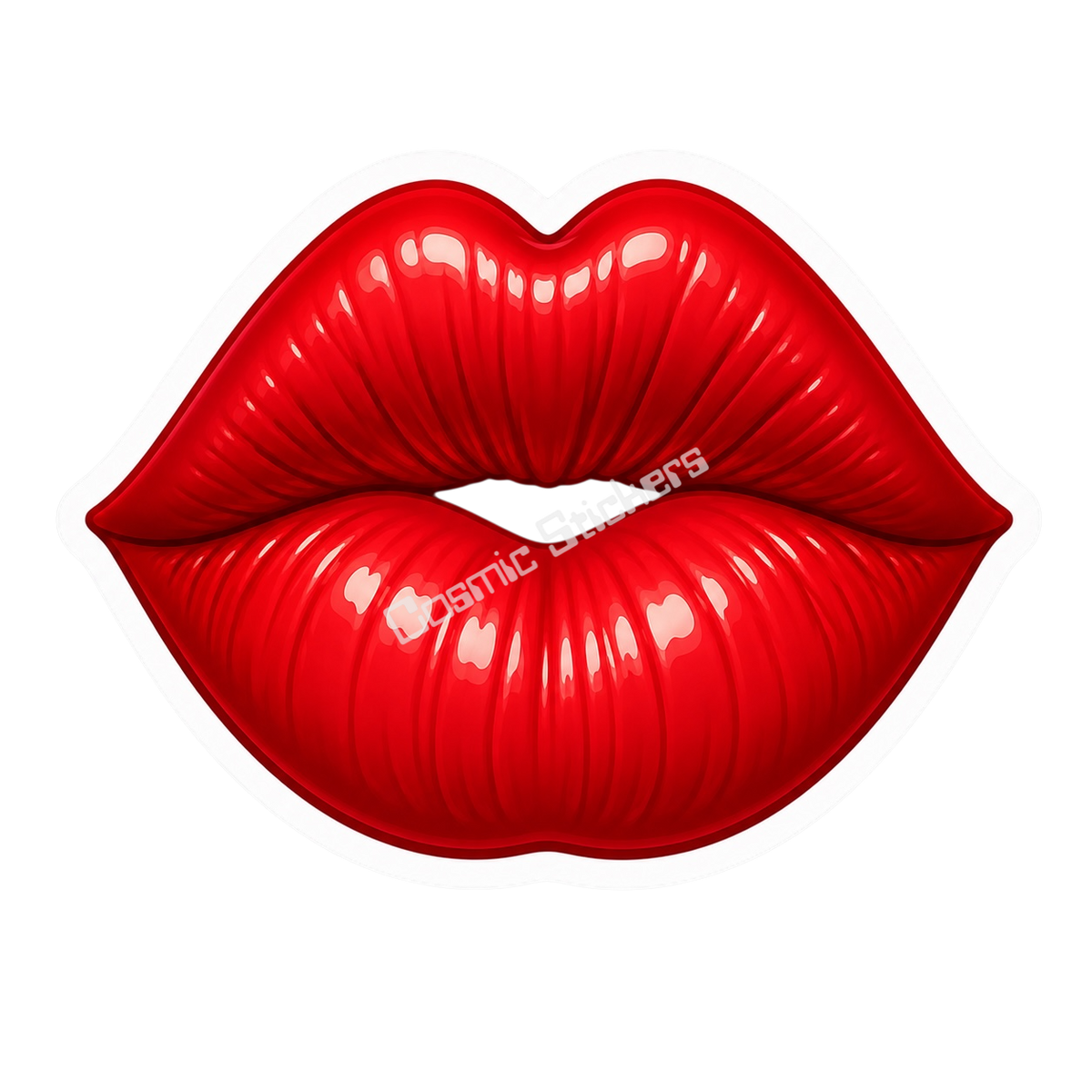 Cosmic Emoji - Lips Vinyl Sticker