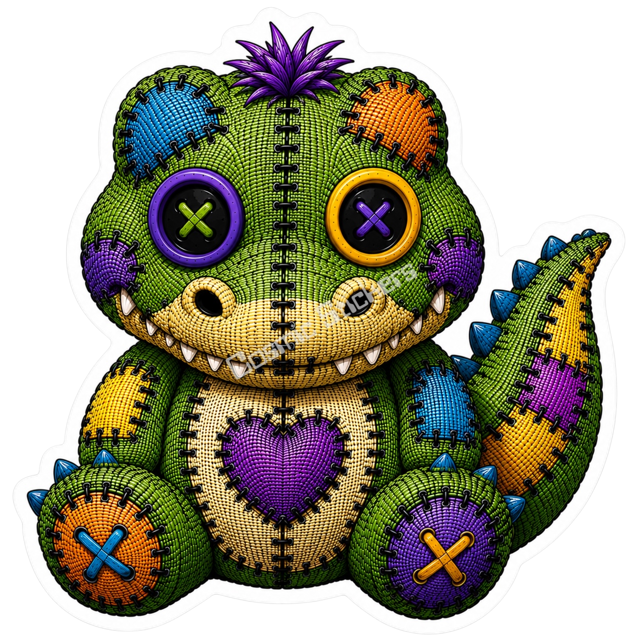 Adorable & Disturbed - Animal Collection - Alligator premium die-cut vinyl sticker by Cosmic Stickers