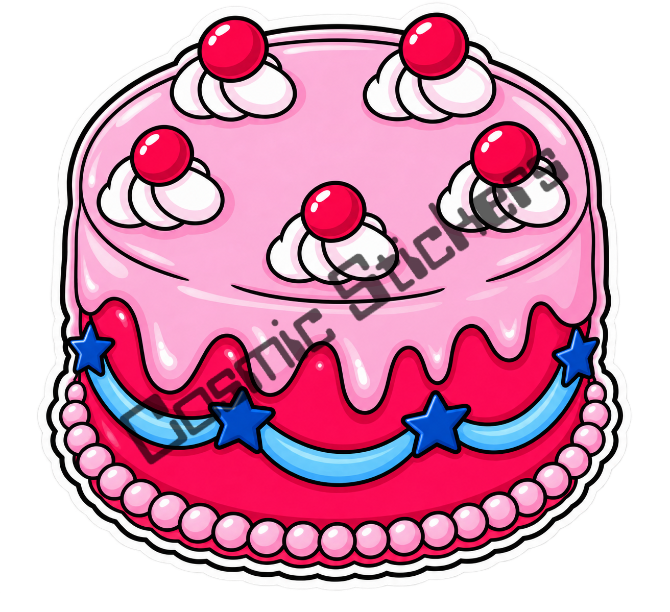 Fan-Made Dutch Bros Celebration Cake Sticker