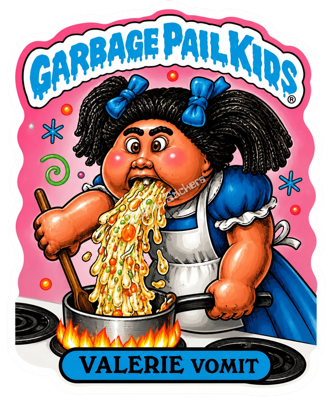 Garbage Pail kids (Valerie Vomit)