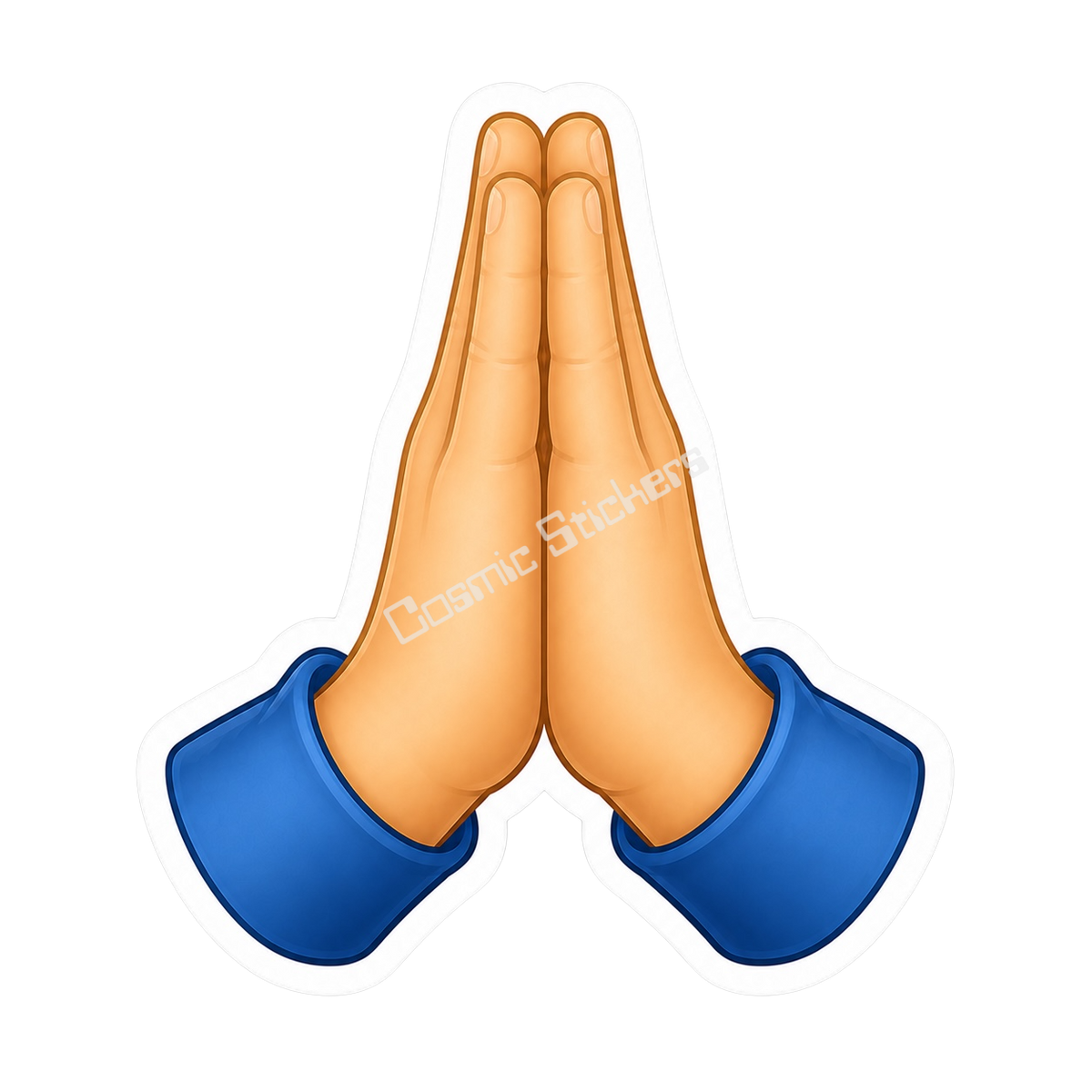Cosmic Emoji - Pray Vinyl Sticker