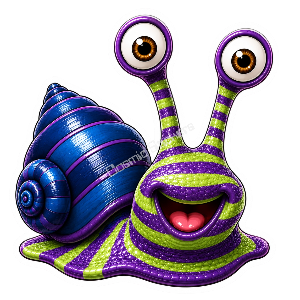 Cosmic Snails •Bloom• premium die-cut vinyl sticker by Cosmic Stickers