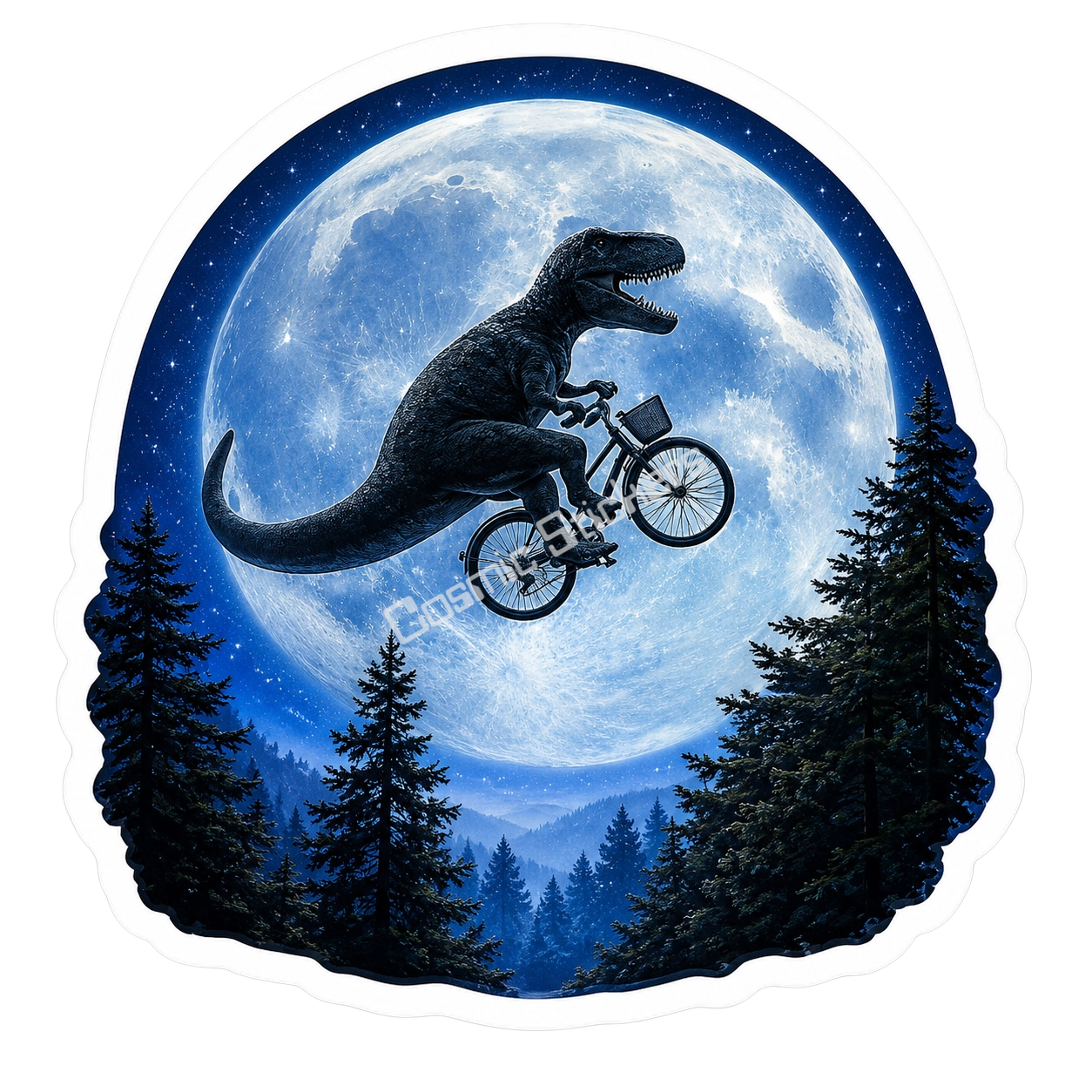Dino Universe- T-Rex Riding Bike (Midnight Color)