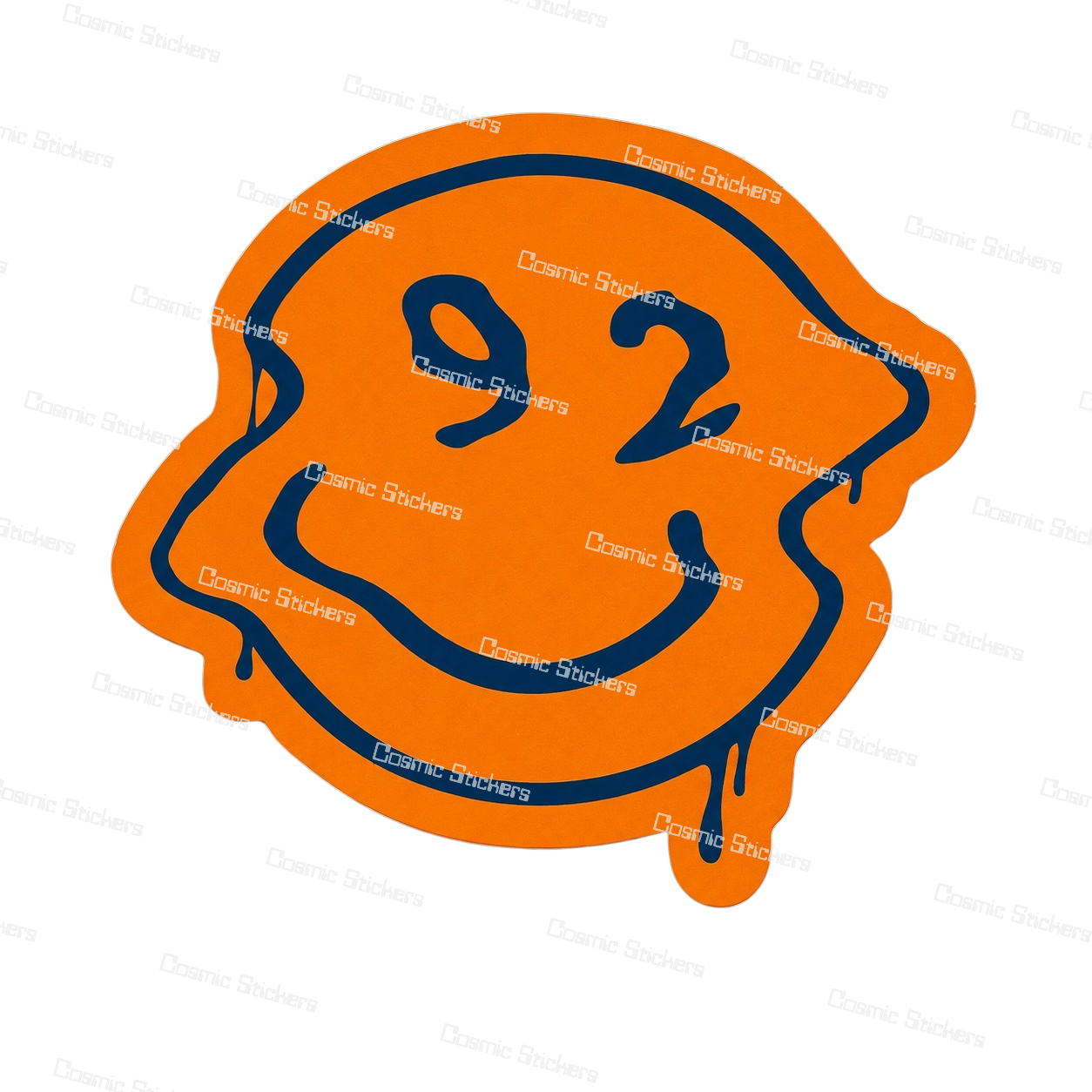 92 Drippy Smiley | Dutch Bros Inspired Fan-Made Sticker