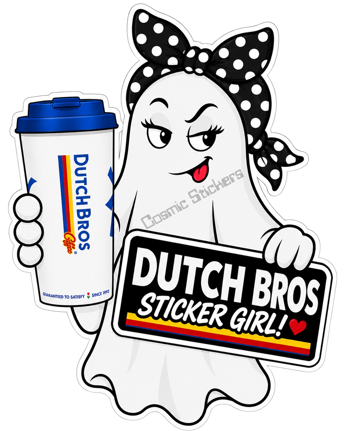Fan-Made Boo Crew – Ghostly Grind | Dutch Bros Inspired Vinyl Sticker