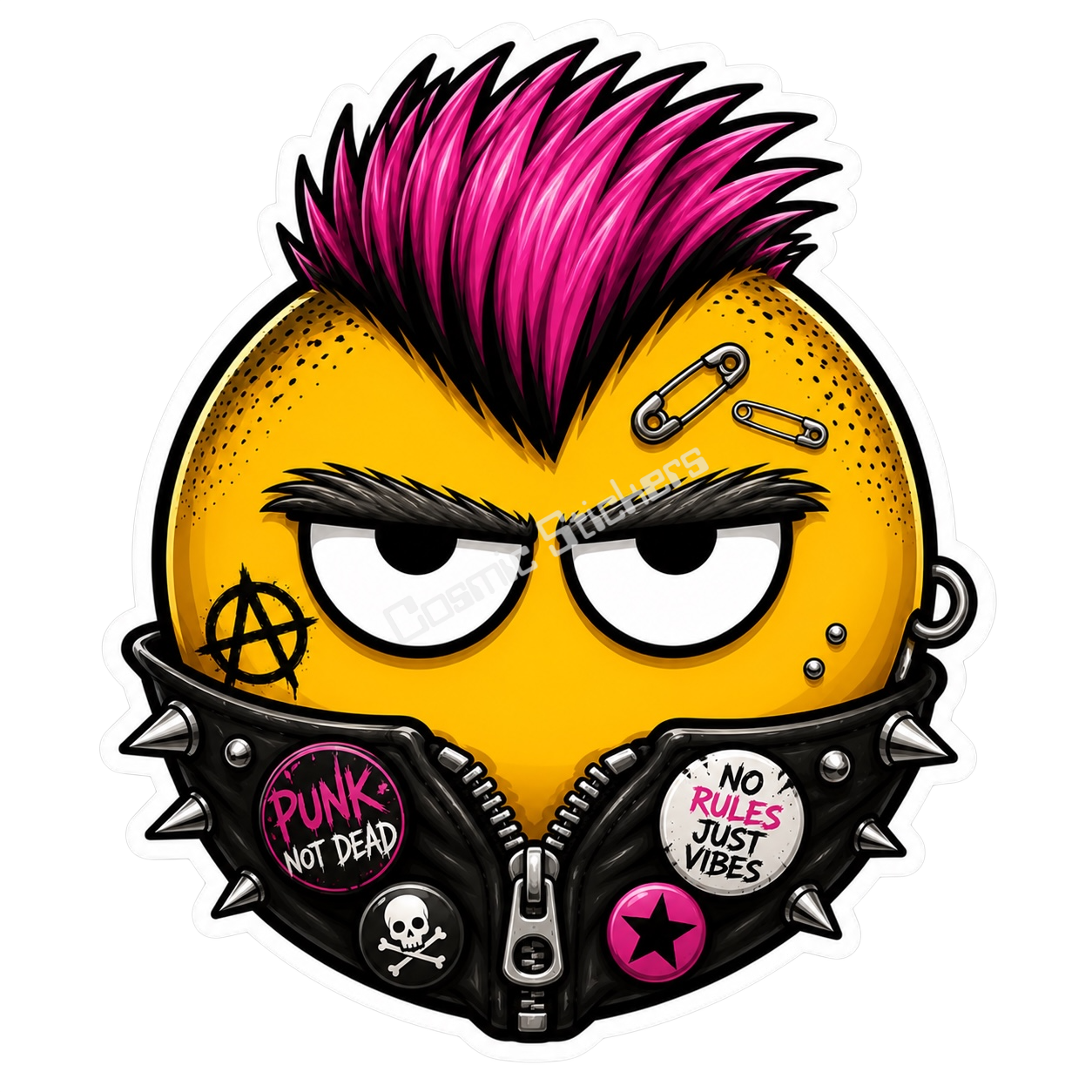 Cosmic Emoji - Punk Rocker #1