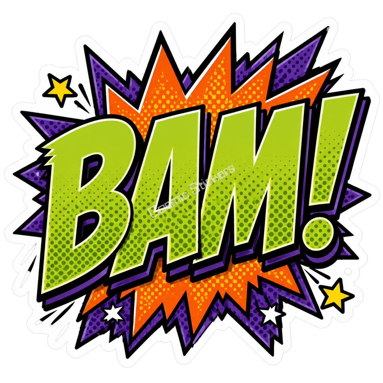 Cosmic Stickers - Bam! premium die-cut vinyl sticker by Cosmic Stickers