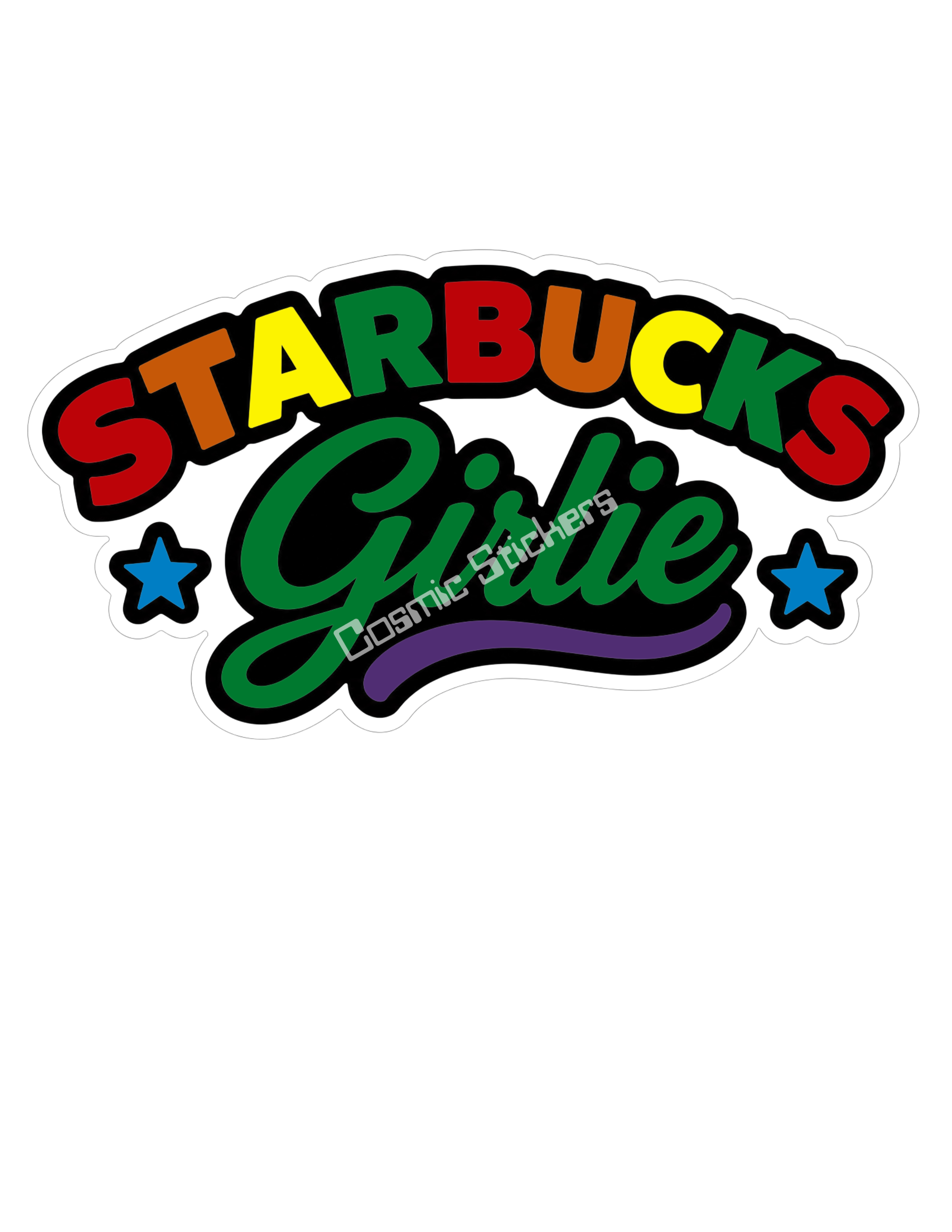 Starbucks Girlie - Rainbow