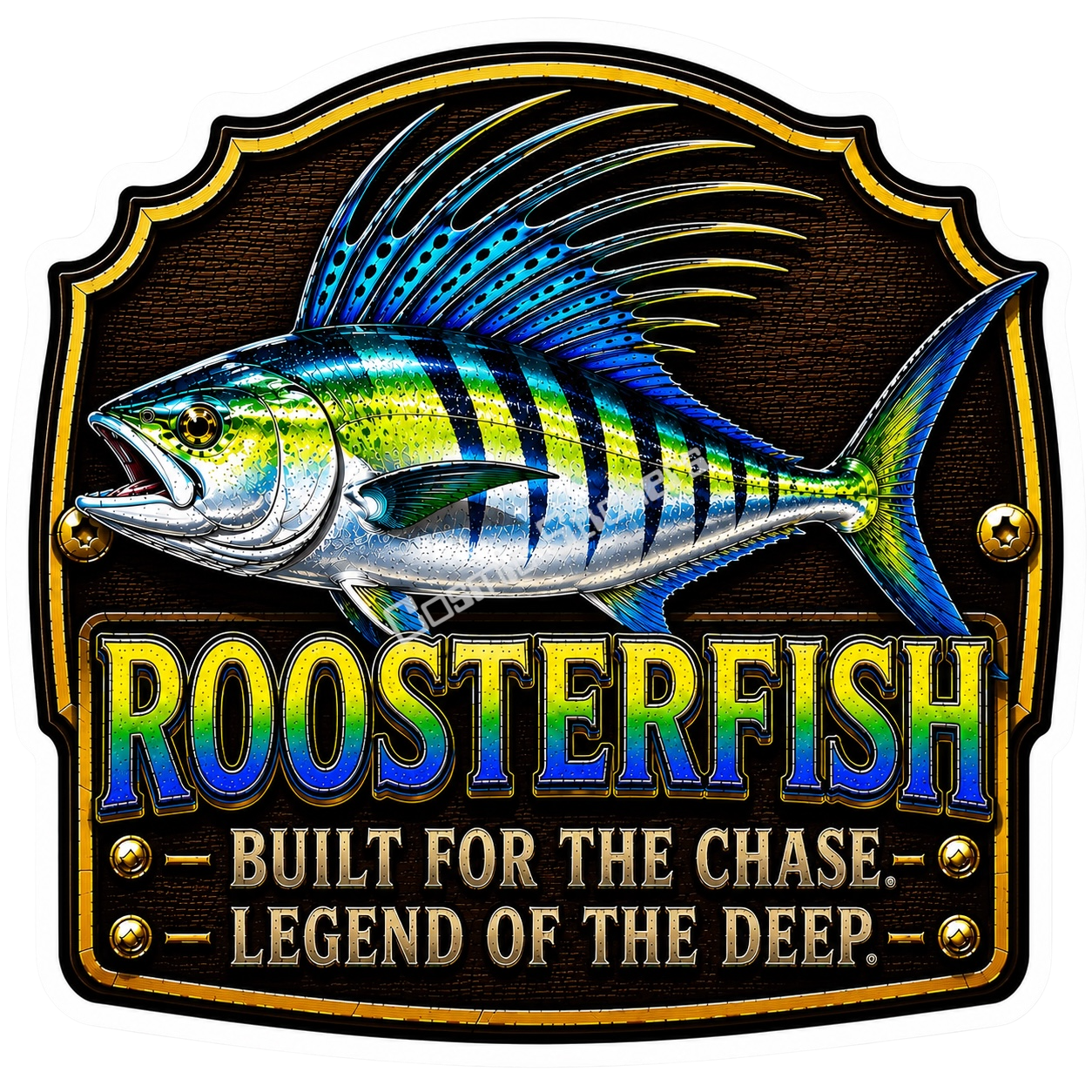 Roosterfish – Trophy Fish Sticker