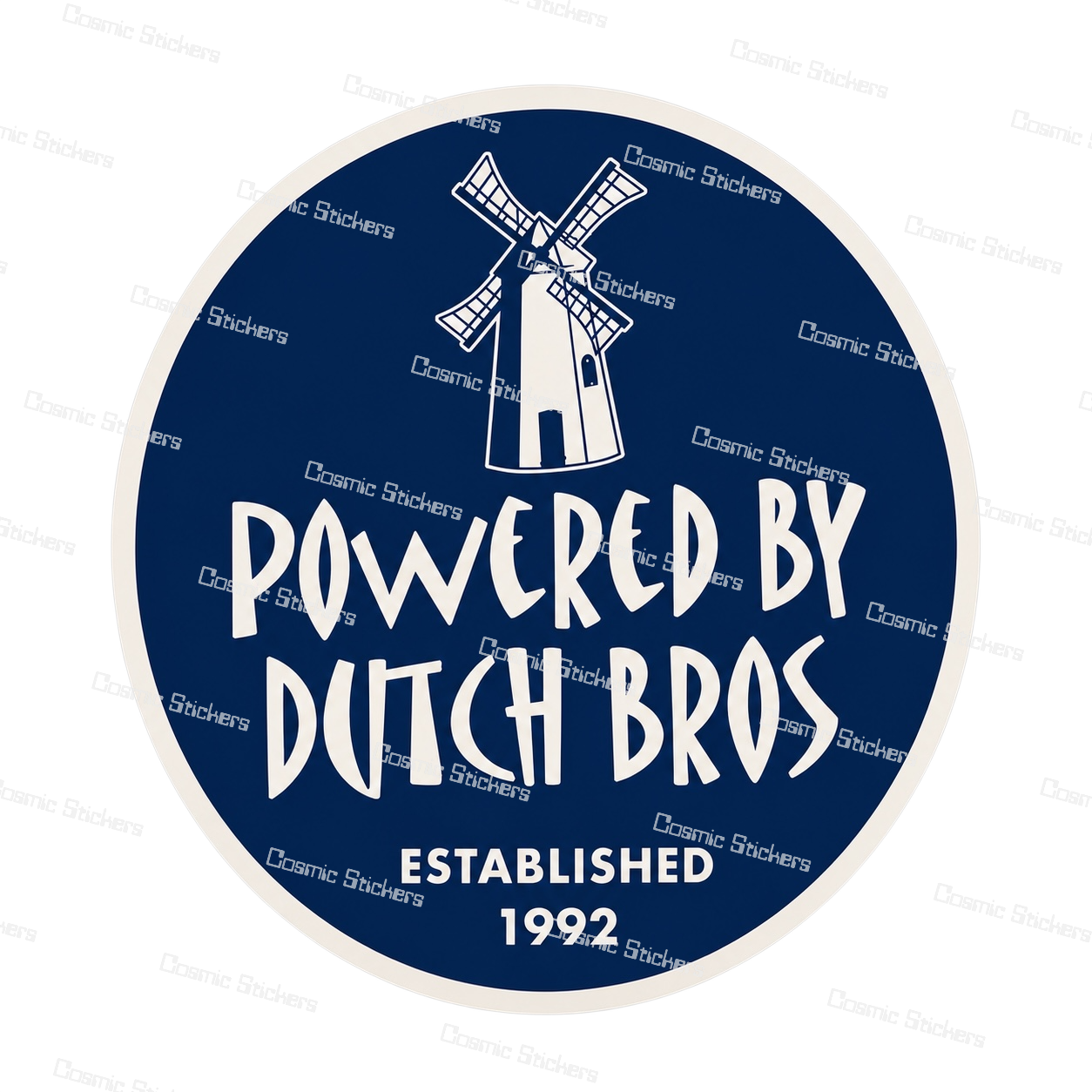 Powered by Dutch Bros | Dutch Bros Inspired Fan-Made Sticker
