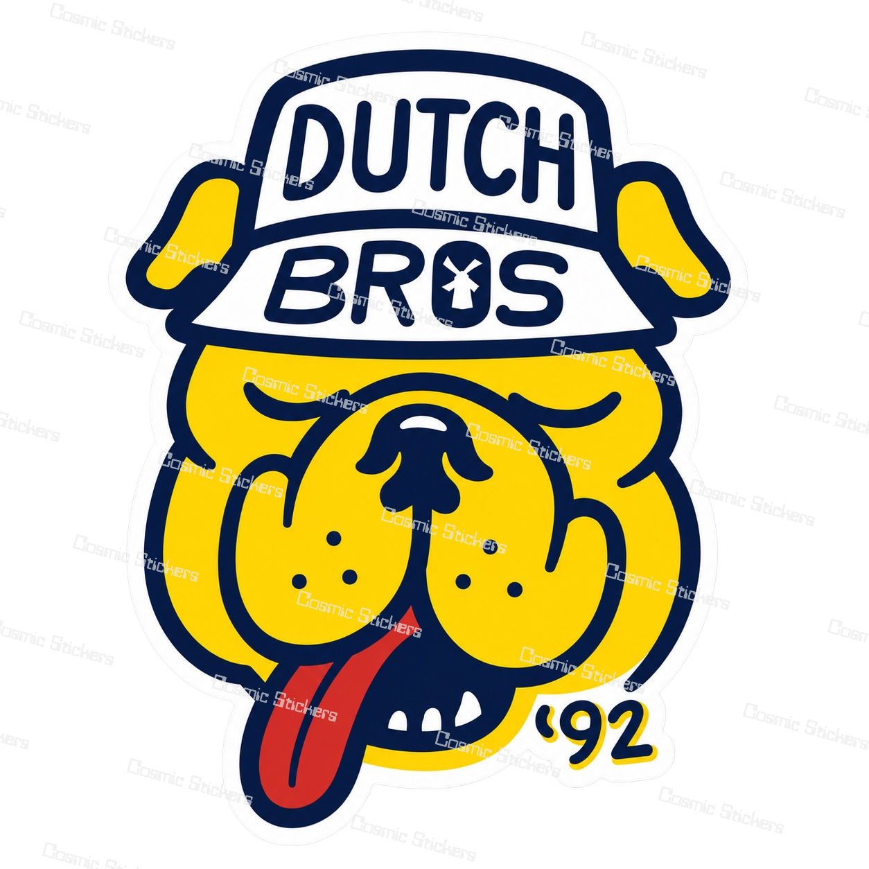 Dutch Bulldog | Dutch Bros Inspired Fan-Made Sticker