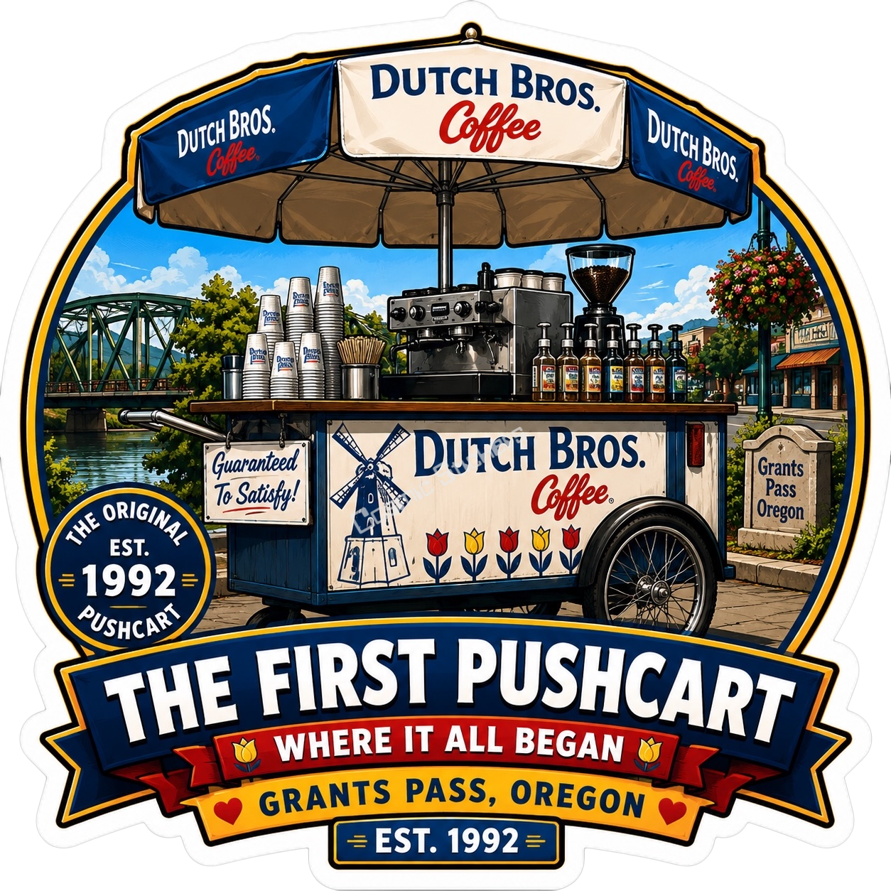 Dutch Bros Coffee History- The Push Cart