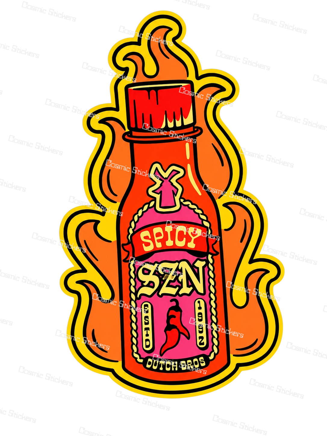 Spicy SZN | Dutch Bros Inspired Fan-Made Sticker