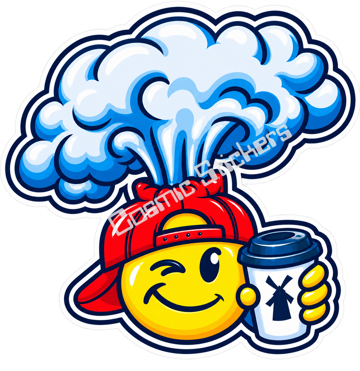 Fan-Made Dutch Bros Brain Boost Sticker