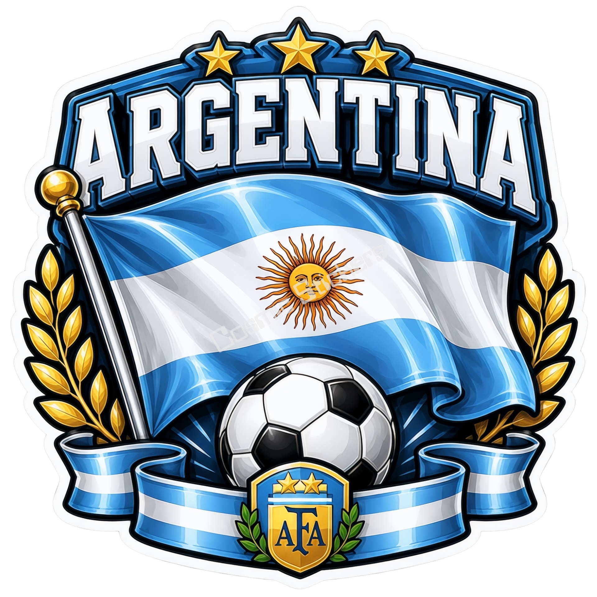 Argentina Soccer Flag