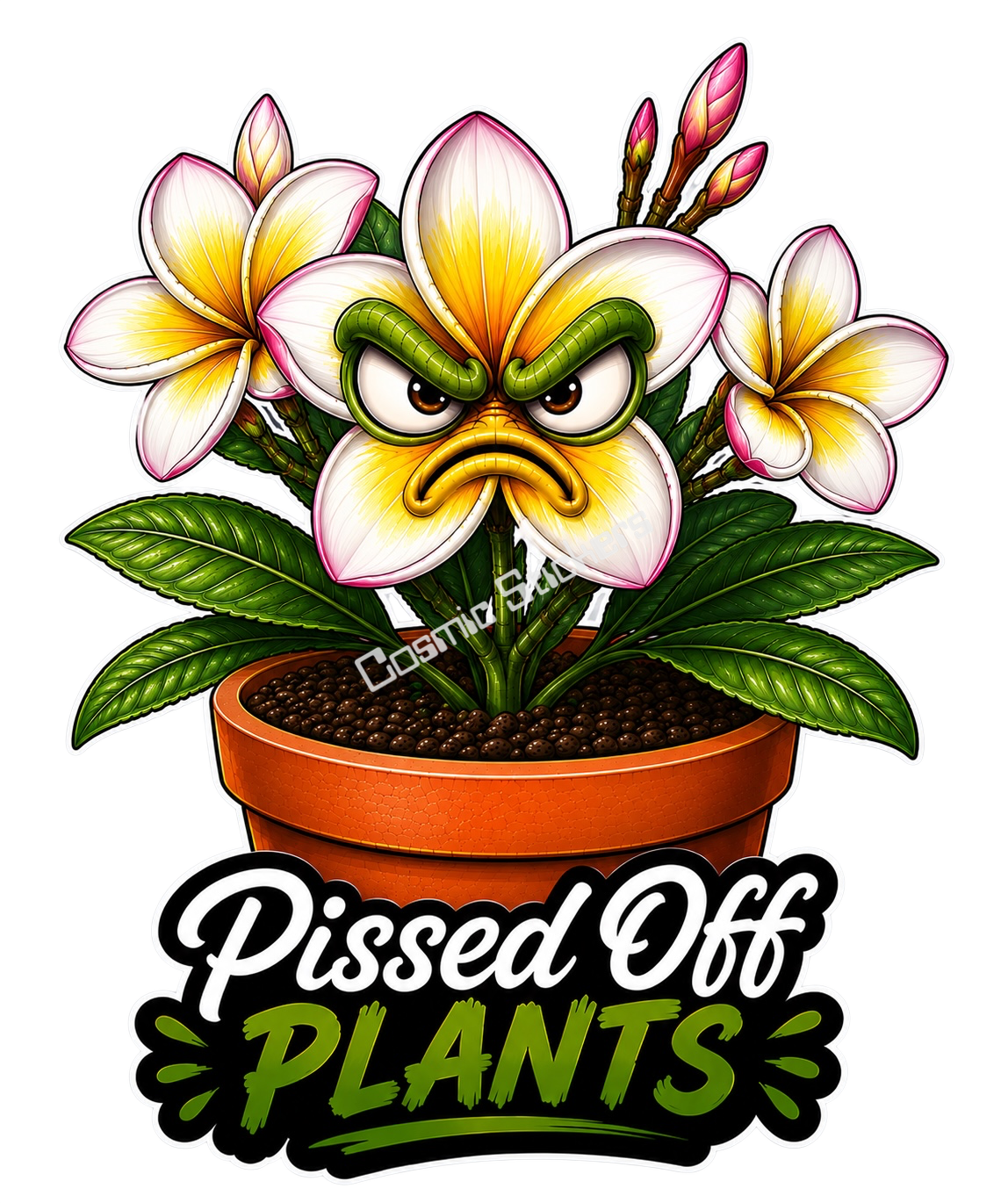 Pissed Off Plants – Growing Impatient Vinyl Sticker
