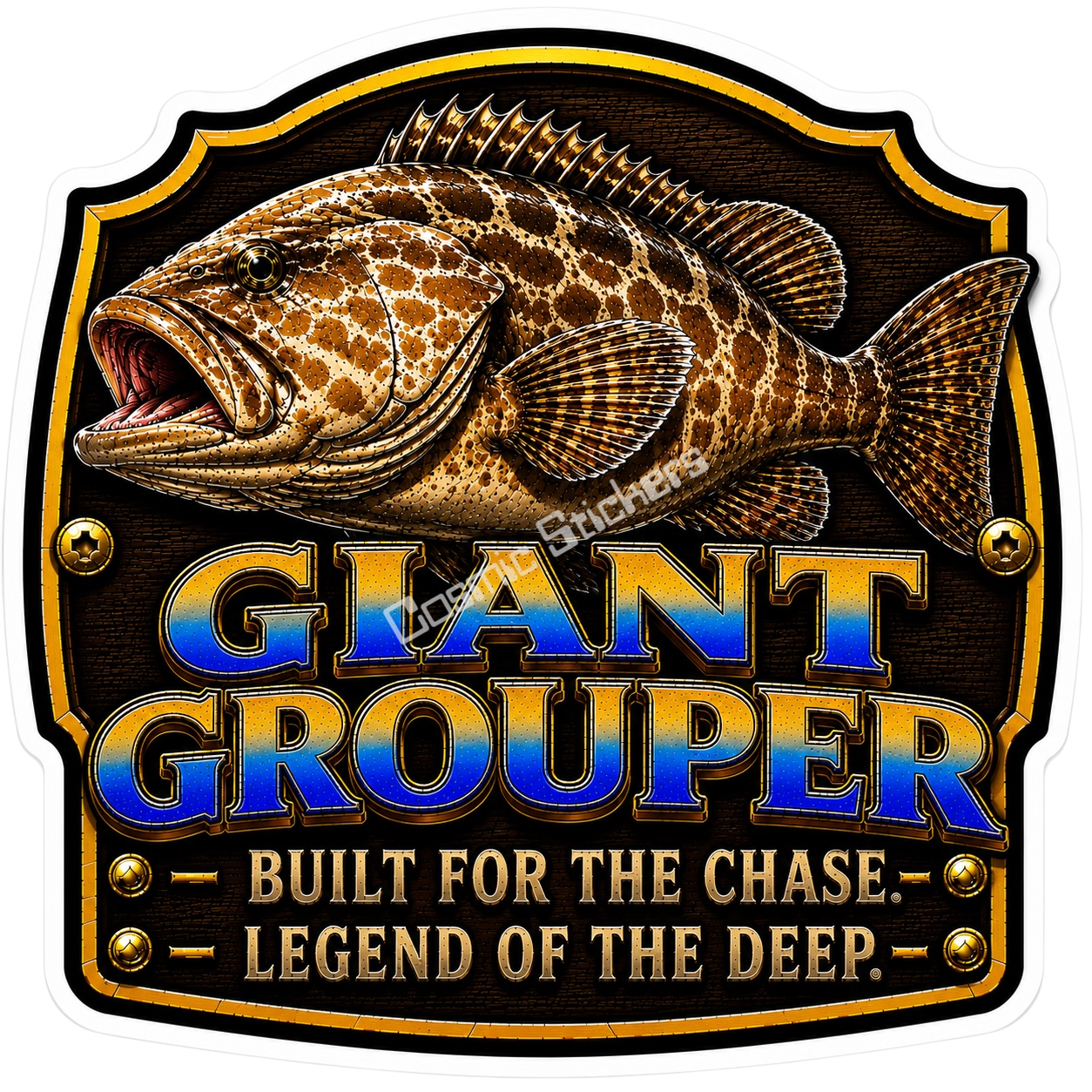 Giant Grouper – Trophy Fish Sticker