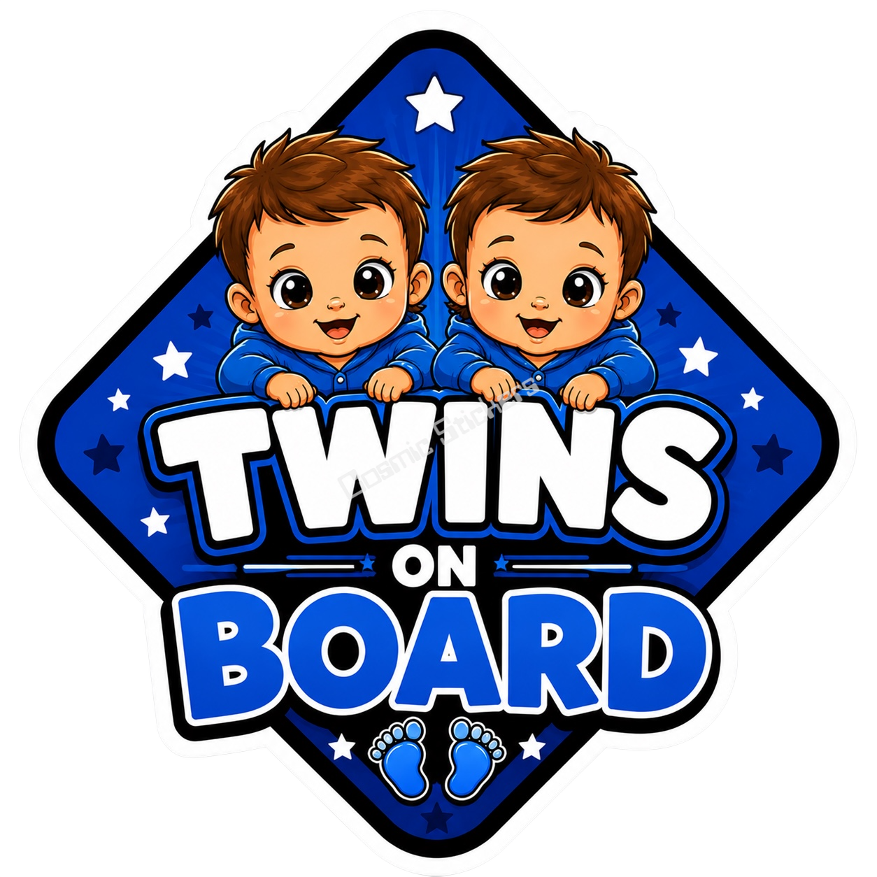 Baby On Board - Twins - Boy/Boy