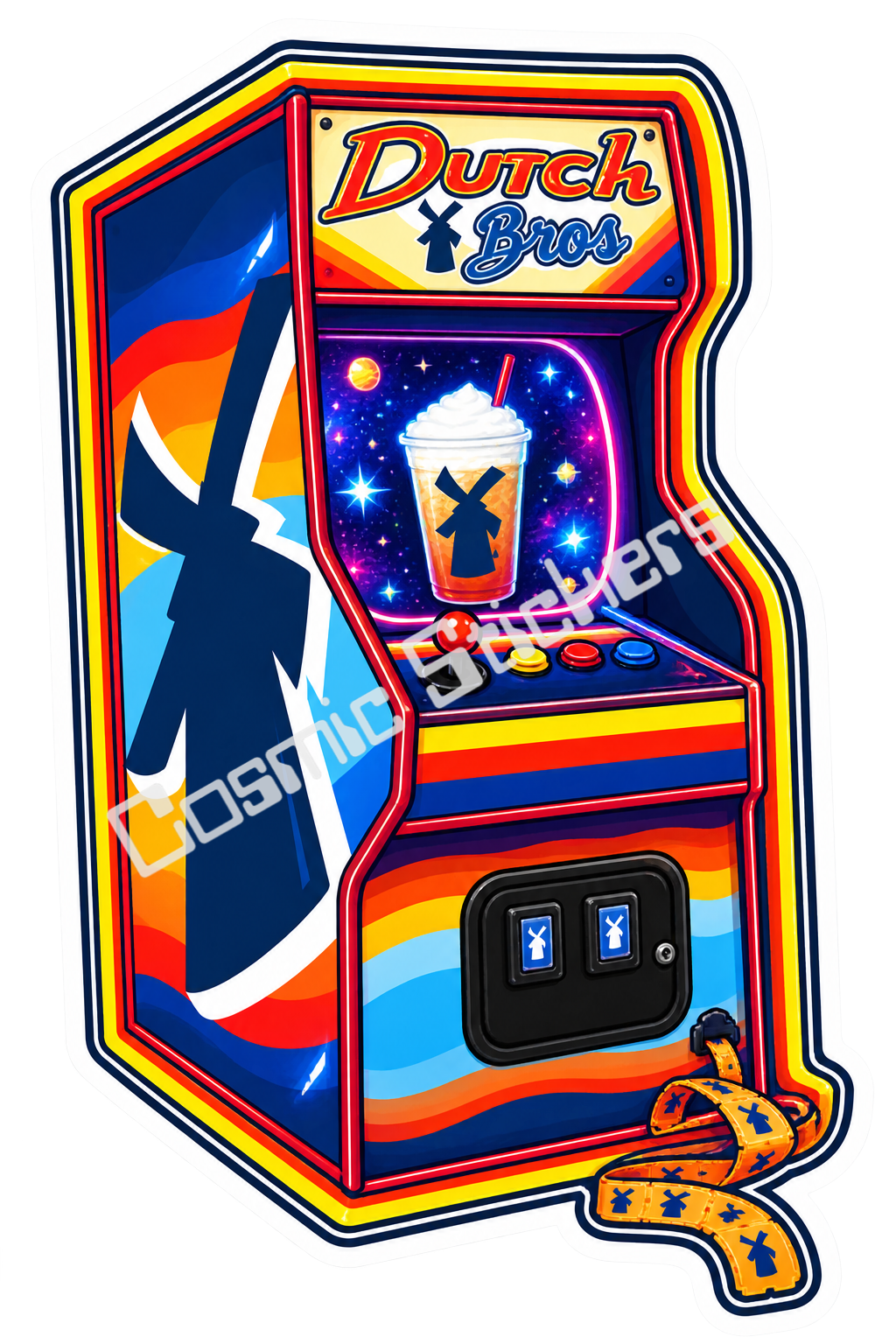 Fan-Made Dutch Bros Arcade Rush Sticker