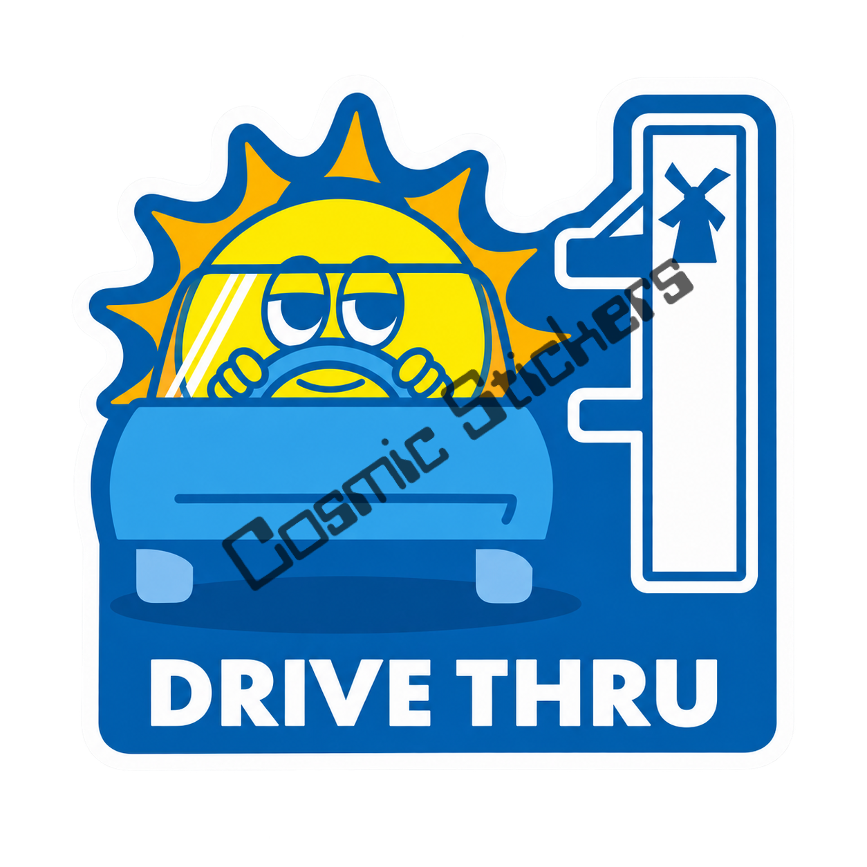Fan-Made Dutch Bros Drive Thru Sunshine Sticker