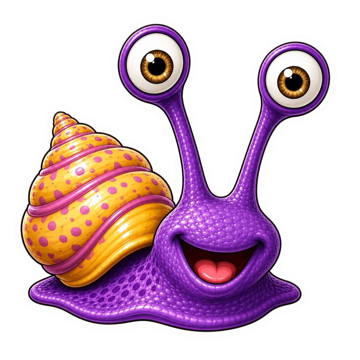 Cosmic Snails •Splash• premium die-cut vinyl sticker by Cosmic Stickers