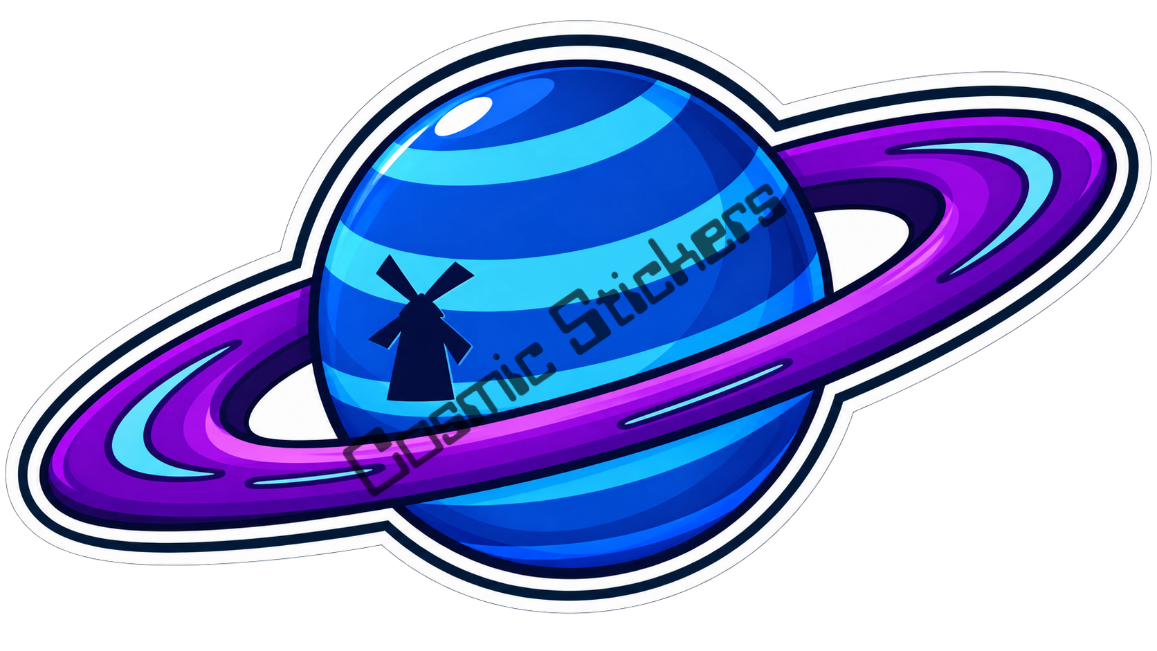 Fan-Made Dutch Bros Cosmic Planet Sticker