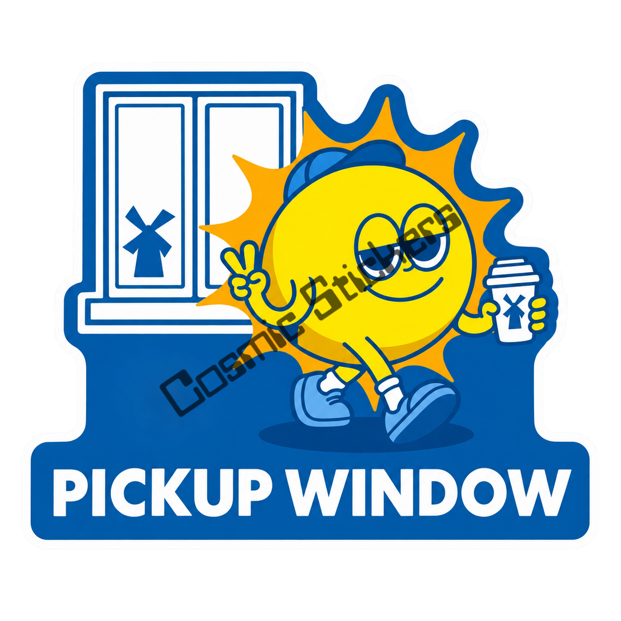 Fan-Made Dutch Bros Pickup Window Sunshine Sticker