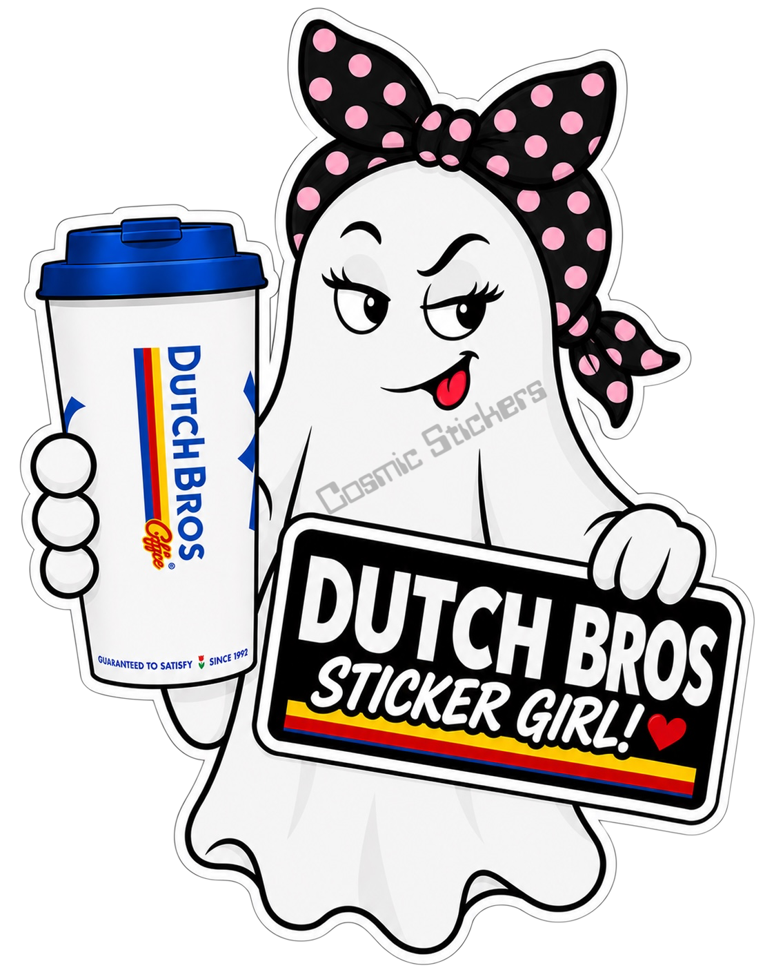 Fan-Made Boo Crew – Late-Night Haunt | Dutch Bros Inspired Vinyl Sticker