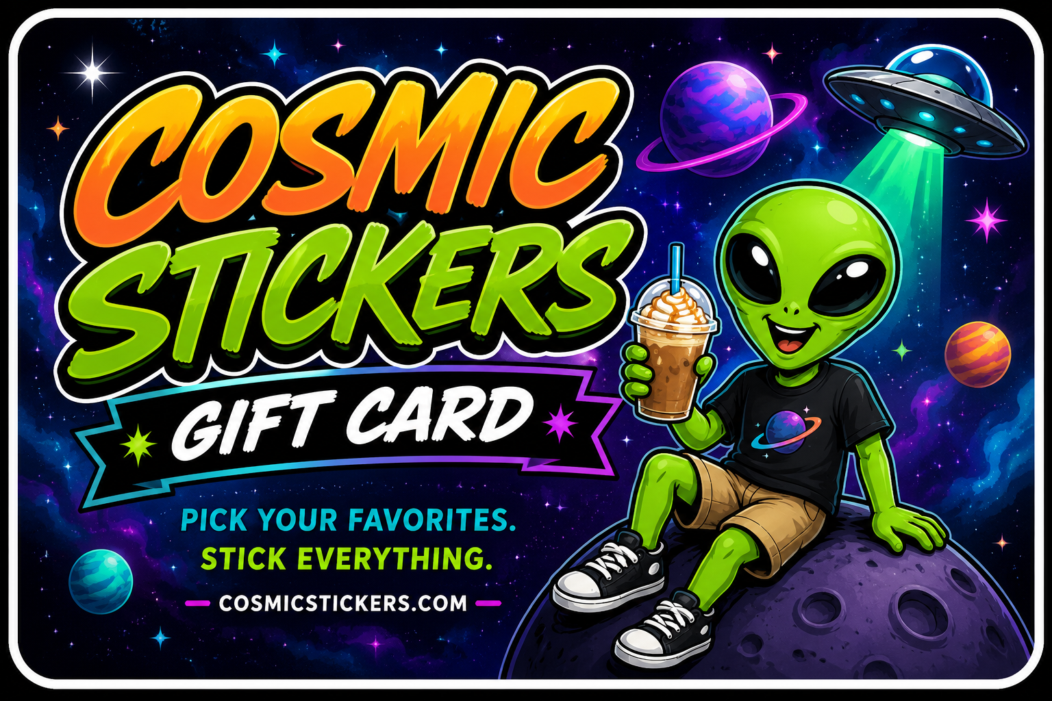 Cosmic Stickers Digital Gift Card