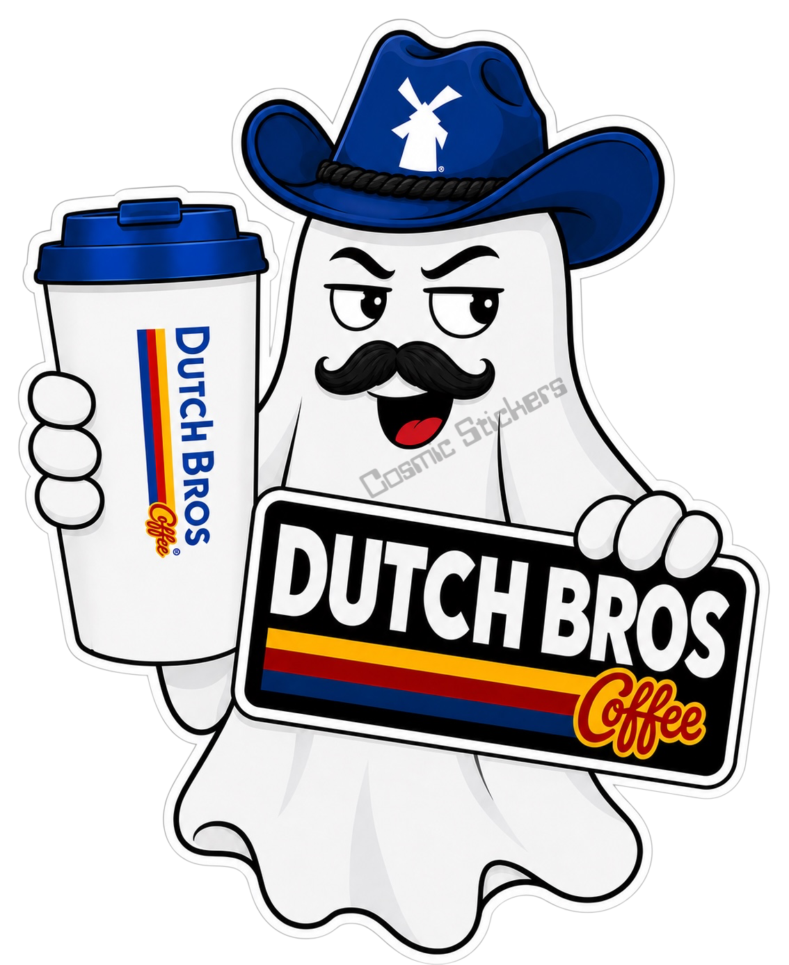 Fan-Made Boo Crew – Brewed at Midnight | Dutch Bros Inspired Vinyl Sticker