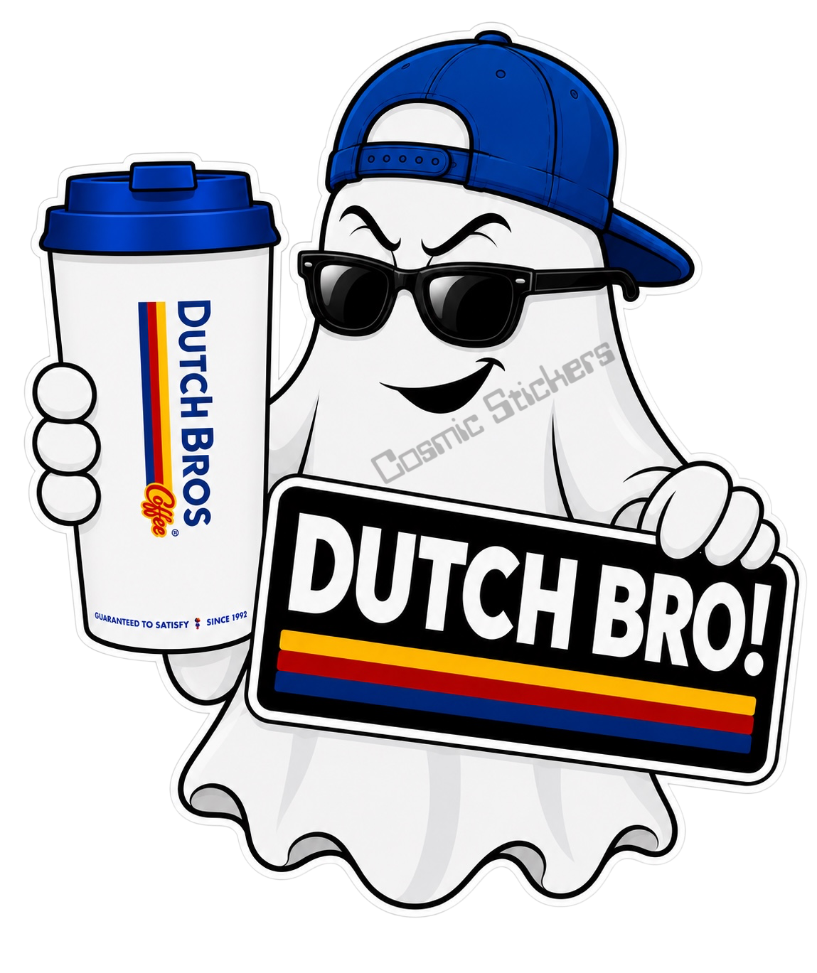 Fan-Made Boo Crew – Haunted Drive-Thru | Dutch Bros Inspired Vinyl Sticker