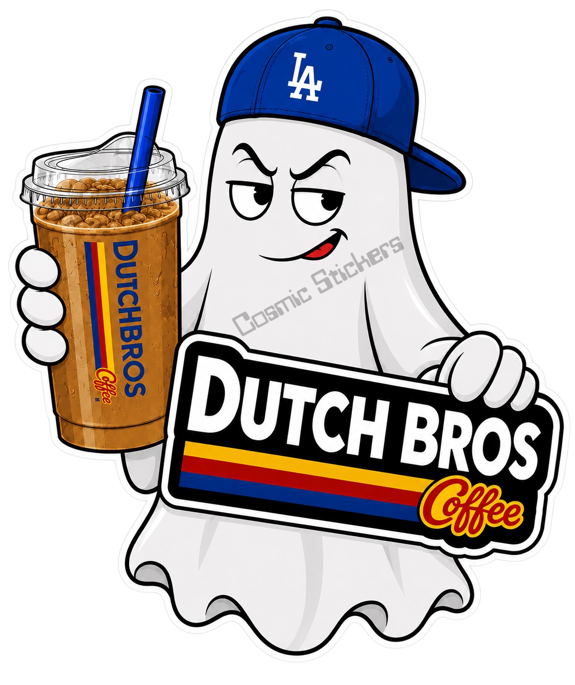 Fan-Made Boo Crew – Spooky Sips | Dutch Bros Inspired Vinyl Sticker