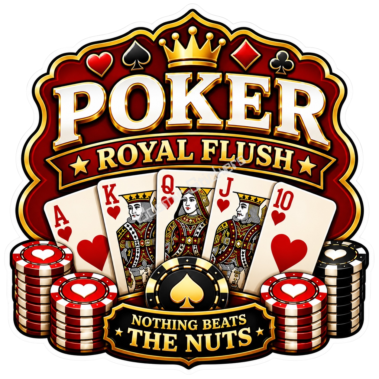 Casino Theme (Royal Flush) Poker
