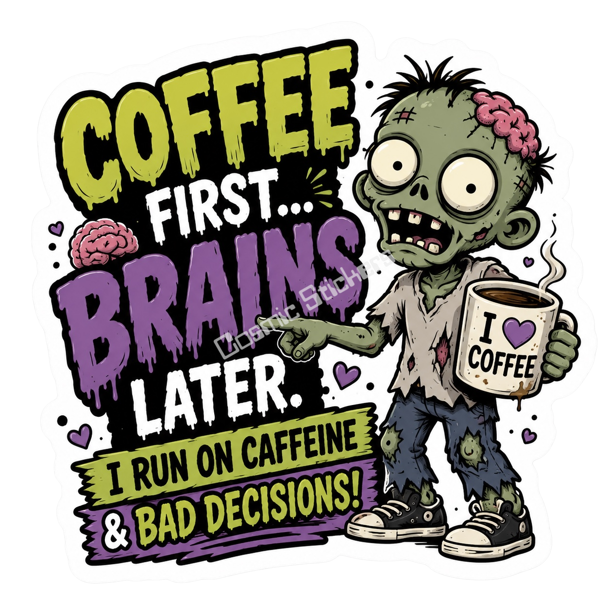 Zombie - Coffee First… Brains Later