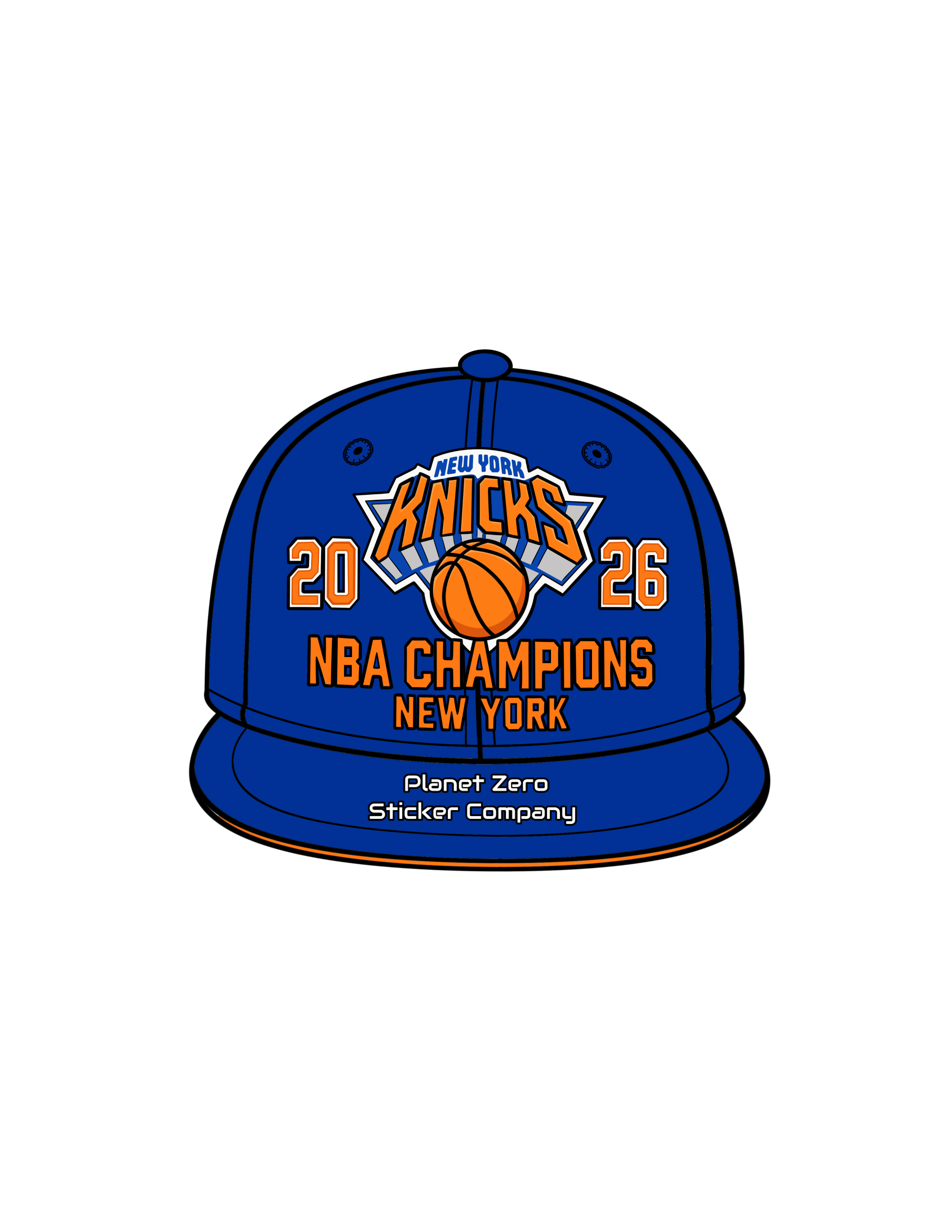 2026 NBA Champs premium die-cut vinyl sticker by Cosmic Stickers
