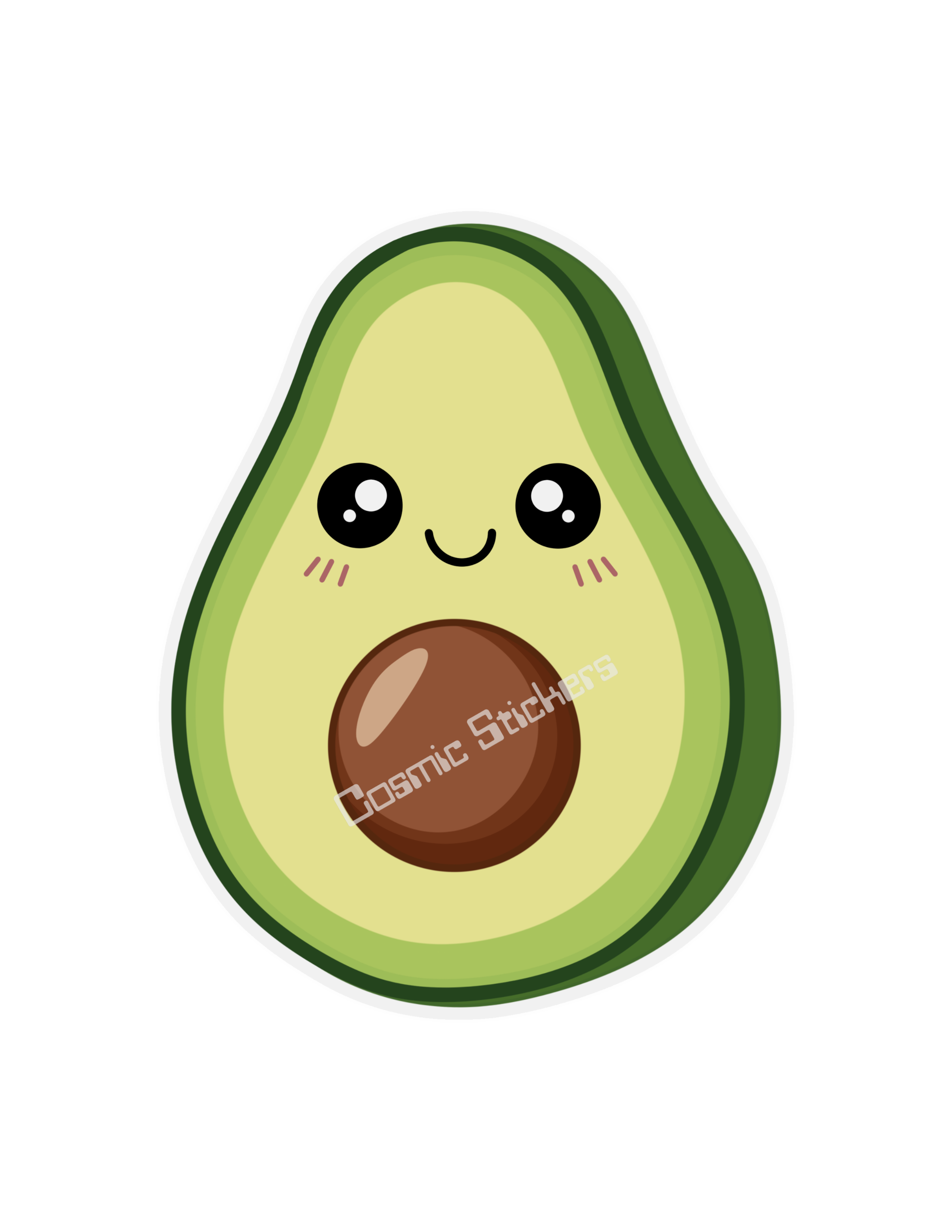 Cosmic Stickers - Avocado