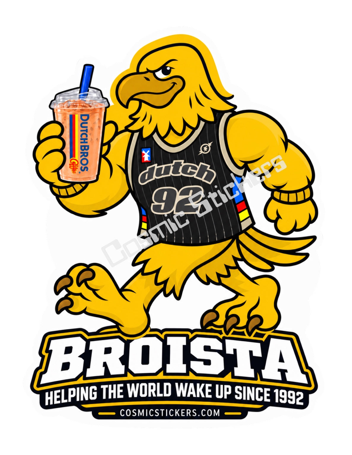 Fan-made Broista eagle - Helping the World Wake Up Since 1992 sticker pack