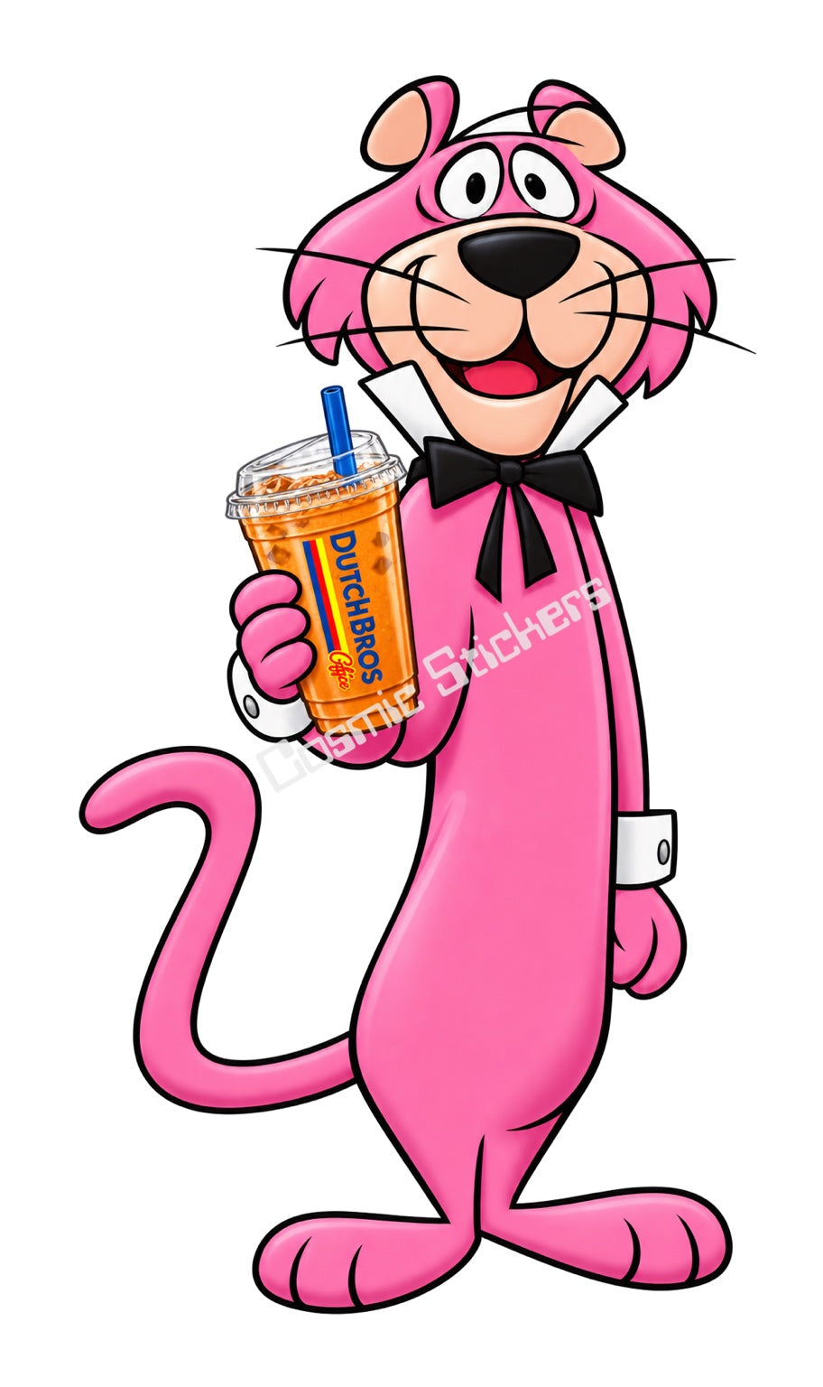 Fan-Made Snagglepuss Dutch Bros Iced Coffee Sticker