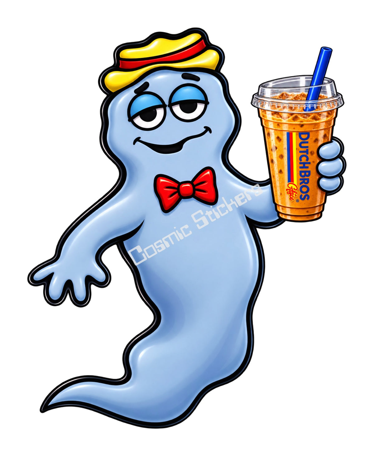 Fan-Made Boo Berry Dutch Bros Iced Coffee Sticker