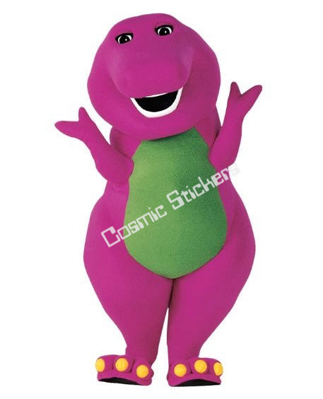 Fan Made Barney Classic Purple Dinosaur Sticker
