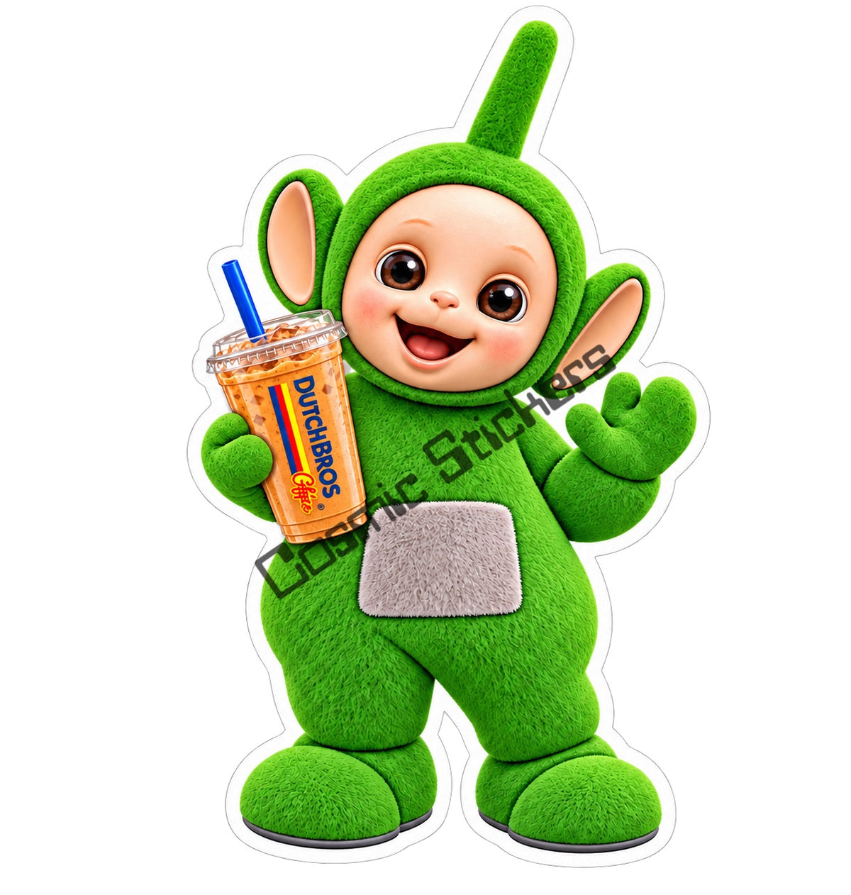 Dipsy fan-made Dutch Bros Iced Coffee sticker