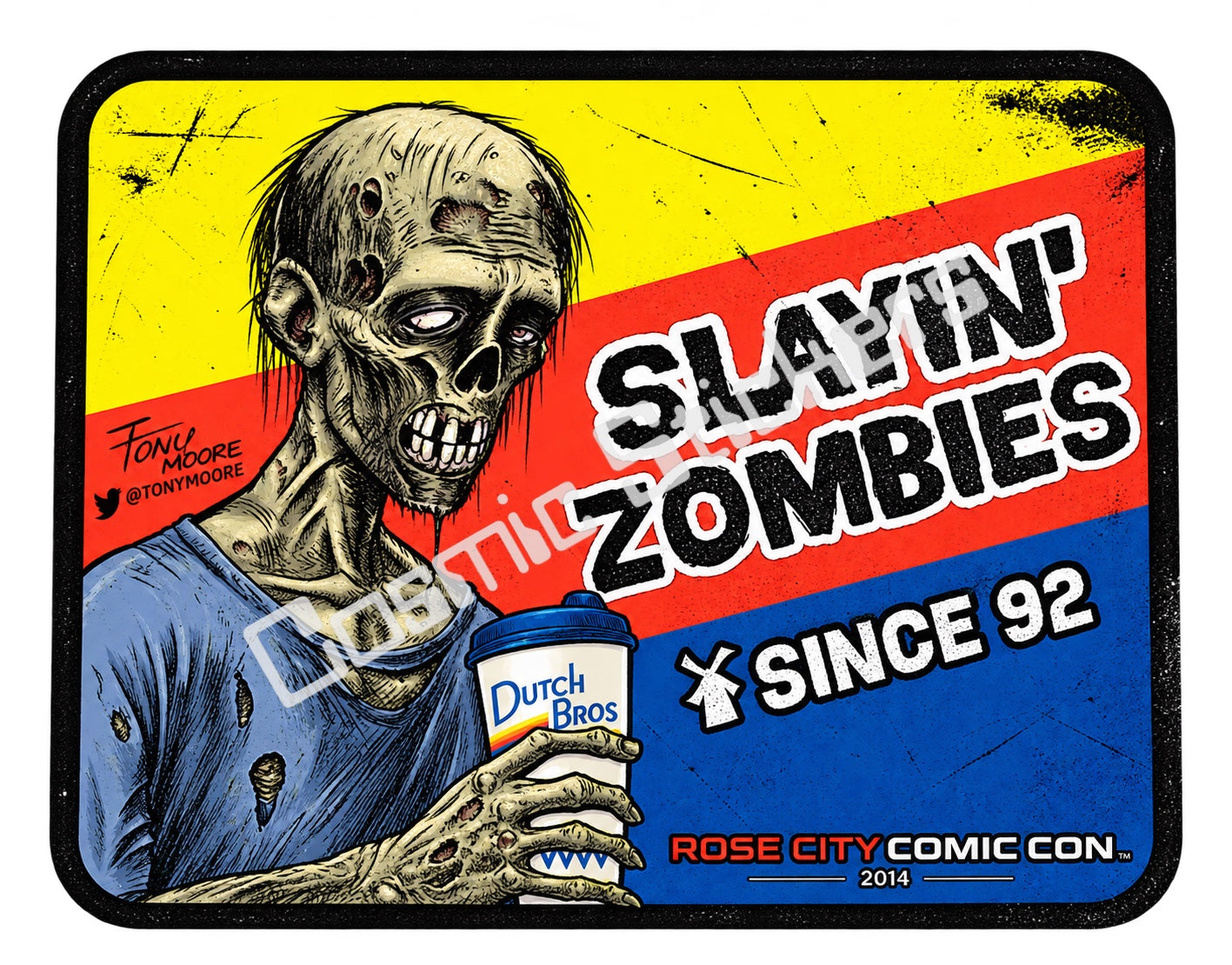 Fan-made Slayin Zombies since 92 sticker