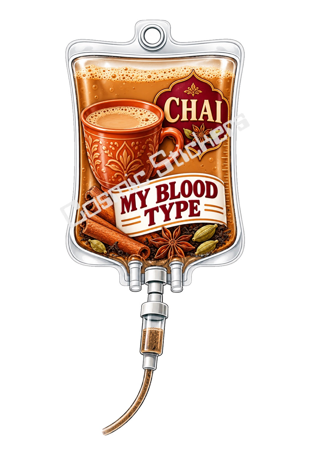 Chai My Blood Type vinyl sticker