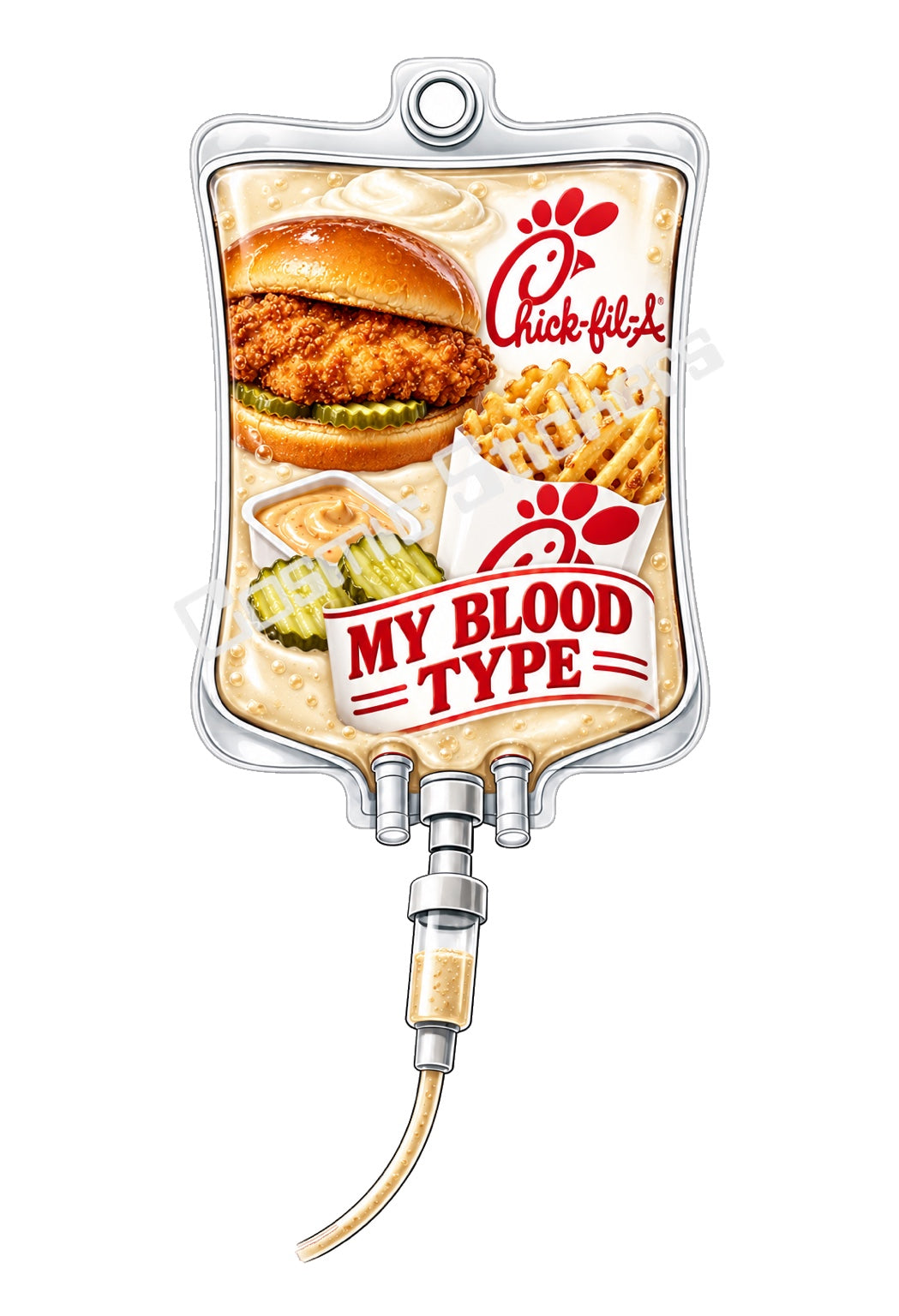Chick-fil-A My Blood Type vinyl sticker
