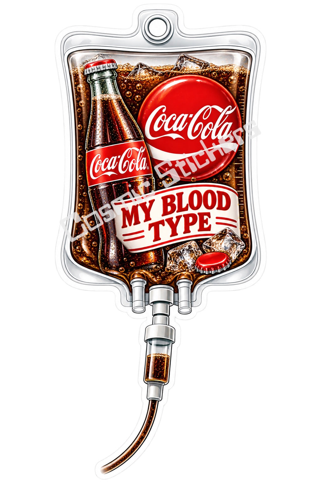 Coca-Cola My Blood Type vinyl sticker