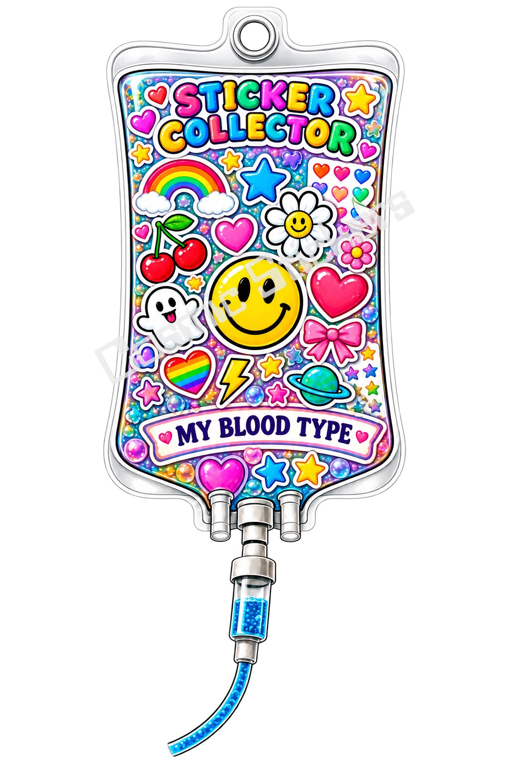 Sticker Collector My Blood Type vinyl sticker